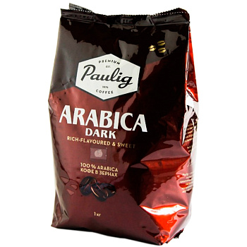 Кофе «Paulig» 100% Arabica Dark, Арабика Дарк 1кг, зерно