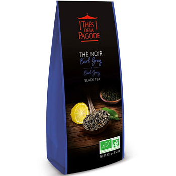 Черный чай «Thes De La Pagode» Noir Earl Grey (Bio), пакет 100гр