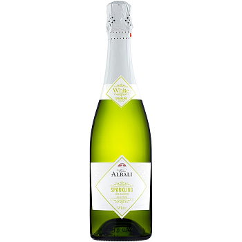 Безалкогольное вино белое «Vina Albali» Sparkling White, Спарклинг Уайт, 0.75л