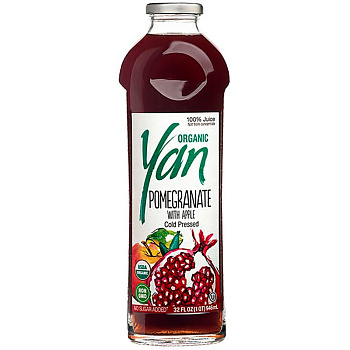 Сок «Yan Bio» Органика Гранат, Яблоко 0.93 литра