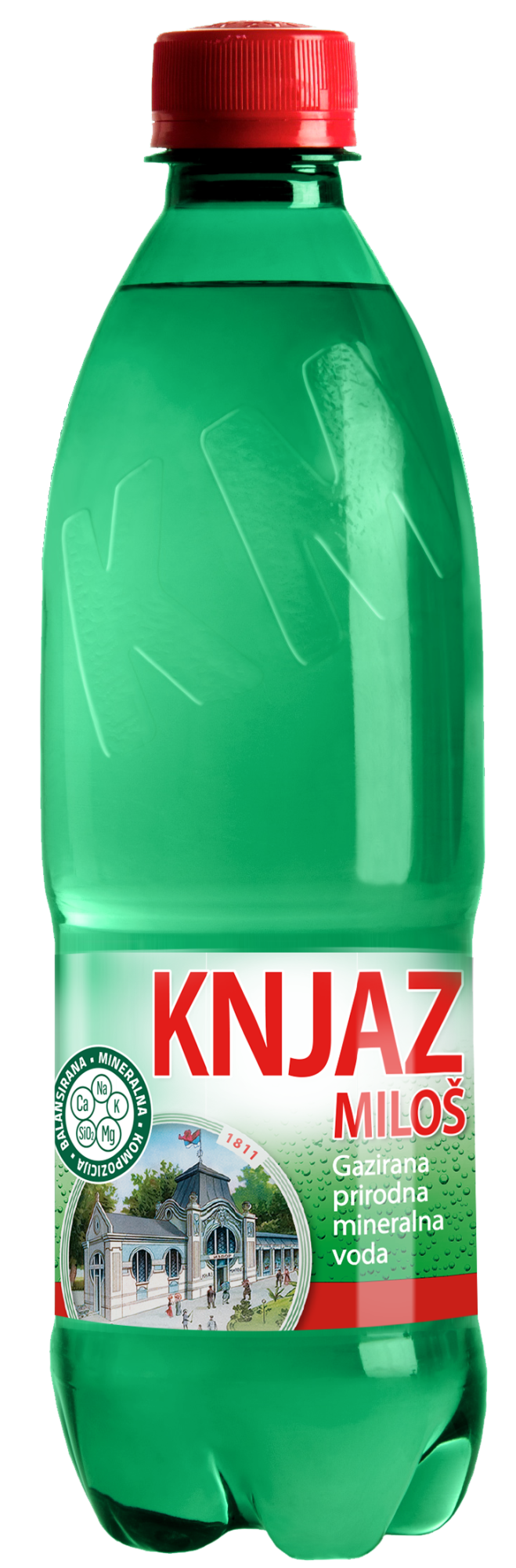 Минеральная лечебная вода Knjaz Milos, Князь Милош 0.5л. с газом, пэт