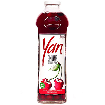 Компот «Yan» Вишня 0.93 литра