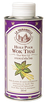 Масло виноградных косточек с тайским базиликом и лимонным сорго «La Tourangelle» Thai Wok Oil, Ла Туранжель 250мл ж/б