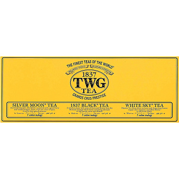 Чай «TWG» Moon & Sky Tea Selection, ТВГ Луна и Небо 15шт x 2.5 гр.