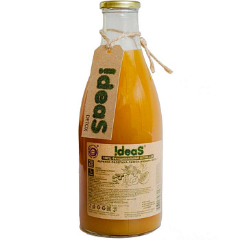 Детокс Cок «Ideas» Абрикос, Облепиха, Лимон, Имбирь, Мята 1л, стекло