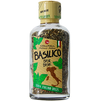 Приправа «Collitali» Small Glass Dispenser With Basil, Базилик, 15гр