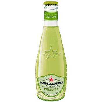 Сокосодержащий напиток S.Pellegrino Argumi Cedrata, С.Пеллегрино Аргуми Цедрата, цитрусовые фрукты 0,2 л, 4 шт/уп, стекло