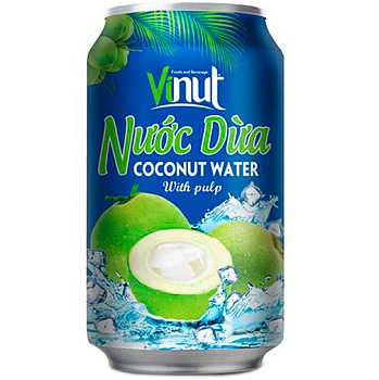 Напиток Кокосовая вода Vinut Coconut Water, Винут Коконат Вотэр 0,33 л, 24 шт/уп