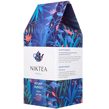 Чай NikTea. Ник Ти Листовой черный Аssam Indigo Ассам Индиго, 100гр.