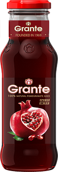 Сок гранатовый GRANTE осветленный 0.25, стекло