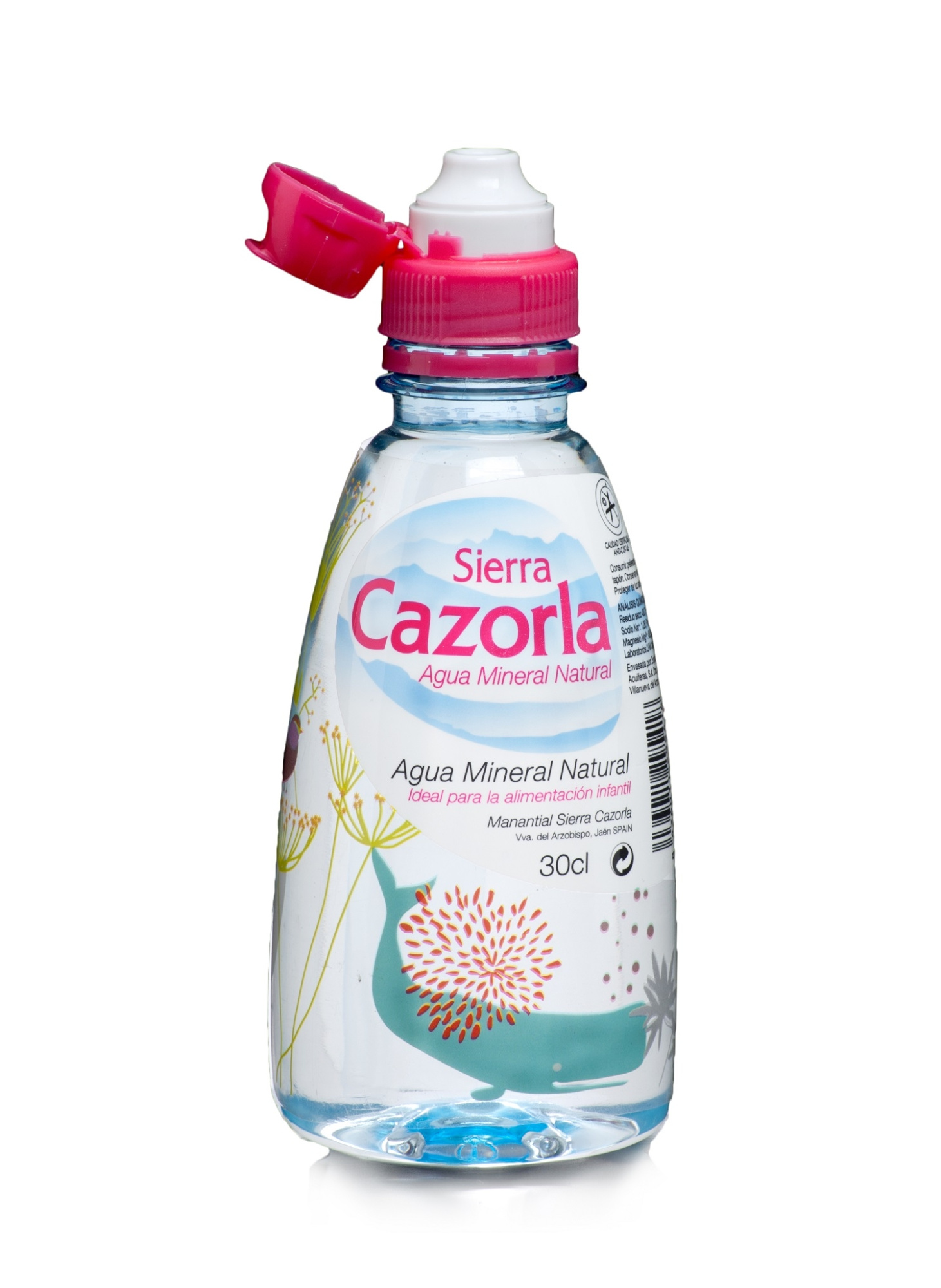 Детская Минеральная вода без газа Sierra Cazorla Сьерра Казорла 0,3 л. ПЭТ