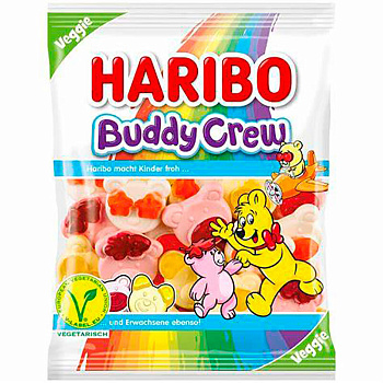Мармелад «Haribo» Buddy Crew (Vegan), Харибо Бадди Крю, 160гр