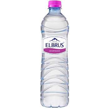 Вода Эльбрус 0,5 л.х 12шт. ПЭТ без газа