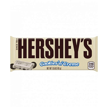 Hershey's шоколад  Cookies'n'Creme 44 гр, 36 шт/уп