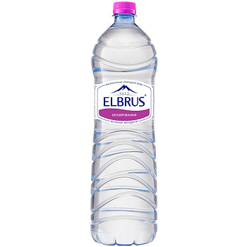 Вода Эльбрус 1,5 л.х 6шт. ПЭТ без газа