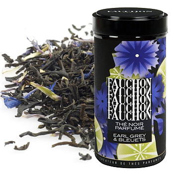Чай Эрл Грей «Fauchon» Earl Grey & Blue Flowers Tea, с васильком, 120гр., банка