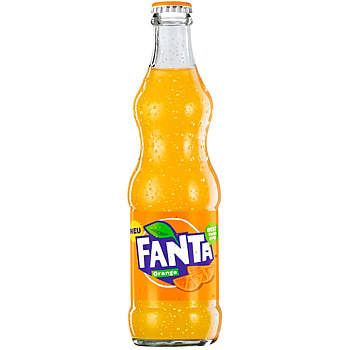 Газированный напиток «Fanta» Orange, Фанта Апельсин с витамином C, 0.25л, стекло (Казахстан)