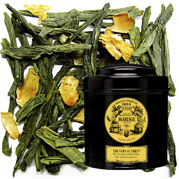 Зеленый чай ariage Mariage Freres The Vert Au Tibet, Марьяж Фререс Тибет банка 100 гр