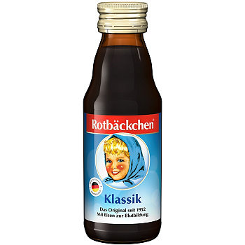 Мультифруктовый сок «Rotbäckchen» Klassik, Румяные щечки 0.125, стекло