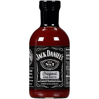 Соус «Jack Daniel's Original BBQ Sauce», Оригинальный соус для барбекю 553гр. стекло