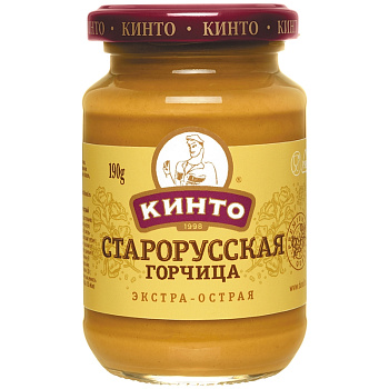 Горчица «Кинто» Старорусская острая, 170мл