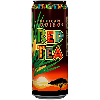 Холодный чай Arizona Red Tea African Rooibos Tea, Африканский Красный Чай Ройбуш 0.5л, банка