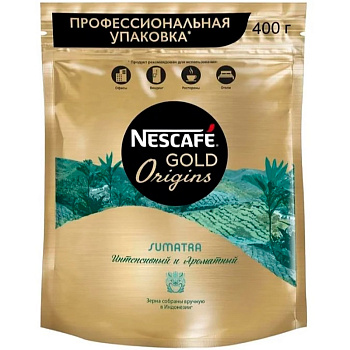 Кофе «Nescafe» Gold Sumatra, Нескафе Голд Суматра, 400гр, м/у