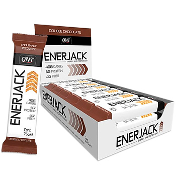 Энергетический батончик QNT Enerjack Двойной шоколад 75 грамм