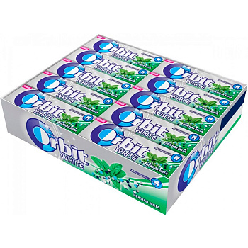 Жевательная резинка «Orbitl», Классическая мята, 13.6г x 30шт.