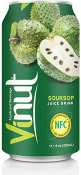 Напиток сокосодержащий Vinut Soursop, Винут Сметанное яблоко 0,33 л, 24 шт/уп