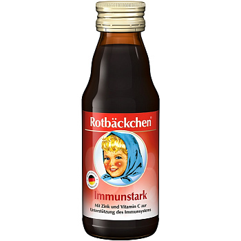 Мультифруктовый сок «Rotbäckchen» Immunstark, Румяные щечки 0.125, стекло