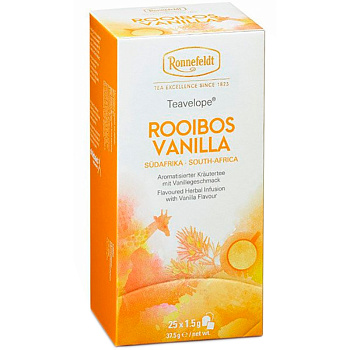 Чай травяной Ronnefeldt Rooibos Vanille, Ронненфельд ройбуш ваниль 1,5гр.х25шт