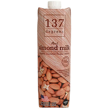 Миндальное молоко «137 Degrees» с нектаром кокосовых соцветий, 1л