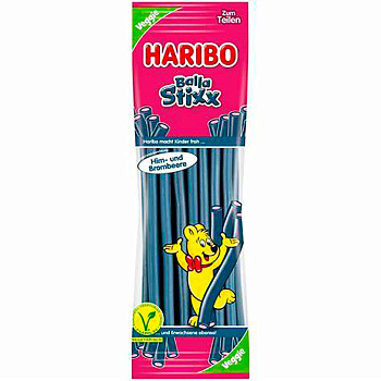 Мармелад «Haribo» Balla Stixx Him und Brombeere (Vegan), Харибо Балла Стикс Малина, Ежевика, 200гр