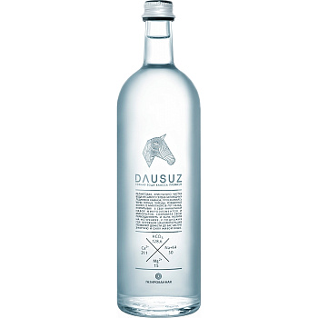 Вода Dausuz, Даусуз 0,85 л, 9 шт/уп, с газом, стекло