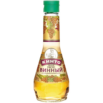 Уксус «Кинто» винный из белого вина 6%, 0.25гр