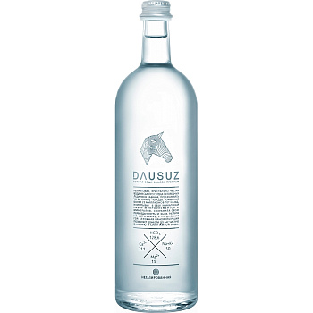 Вода Dausuz, Даусуз 0,85 л, 9 шт/уп, без газа, стекло