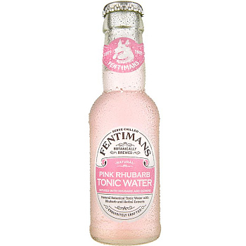 Напиток безалкогольный FENTIMANS Pink Rhubarb Tonic Water (Тоник Розовый Ревень) 0,125 л, стекло