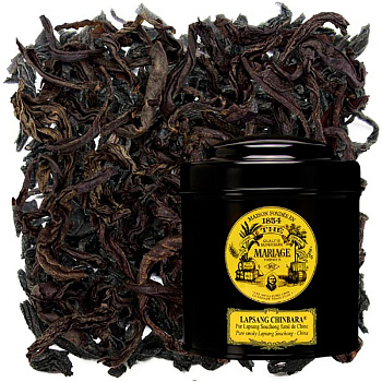 Черный чай Mariage Freres Lapsang Chinbara, Марьяж Фререс Лапсанг Чинбара, банка 100 гр
