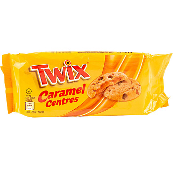 Печенье «Twix» Caramel centres, Твикс карамель центрес, 144гр
