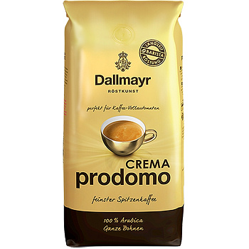 Кофе «Dallmayr» Crema Prodomo Ganze Bohnen, Даллмайер Крема Продомо Ганзе Бохнен зерно, 1кг, пакет
