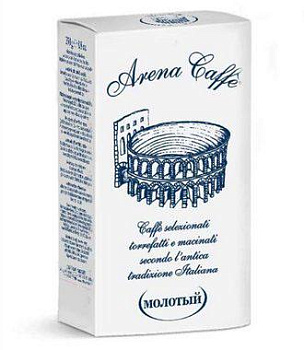 Unicum Кофе молотый Carraro Arena, 250 гр 50/50%