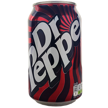 Газированный напиток Dr. Pepper, Доктор Пеппер 0.33л, банка (Англия)