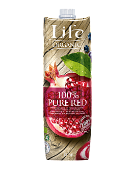Сок мультифруктовый "Pure Red" с добавлением гранатового сока, 1л.