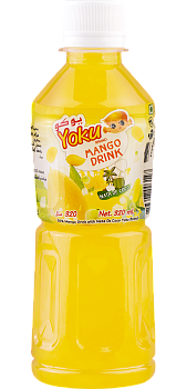 YOKU  Сокосодержащий напиток с 25% сока манго и кокосовым желе 0,32л.