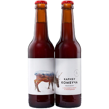 Комбуча «Karibu» с можжевельником и смородиной, 0.33л, стекло