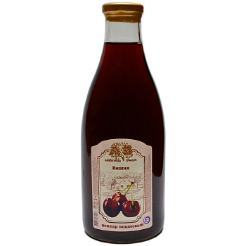 Нектар вишневый «Ambrosia Sweet» 1л, стекло