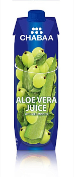 CHABAA 100% Сок Алое вера с белым виноградом 1л