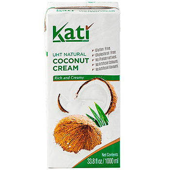 Кокосовые сливки «Kati» (растительные жиры 24%) 1л, tetra pak