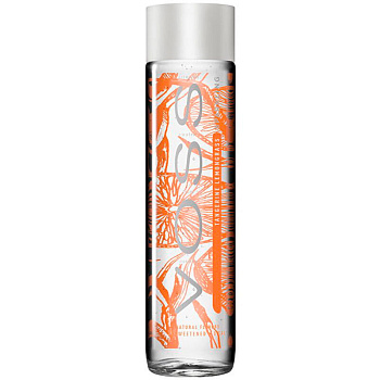 Вода питьевая Артезианская VOSS ВОСС Tangerine and Lemongrass, c ароматом мандарина и лимонграсса, 0.375л. стекло, с газом